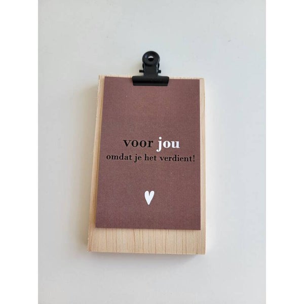 KLEMBORD | VOOR JOU