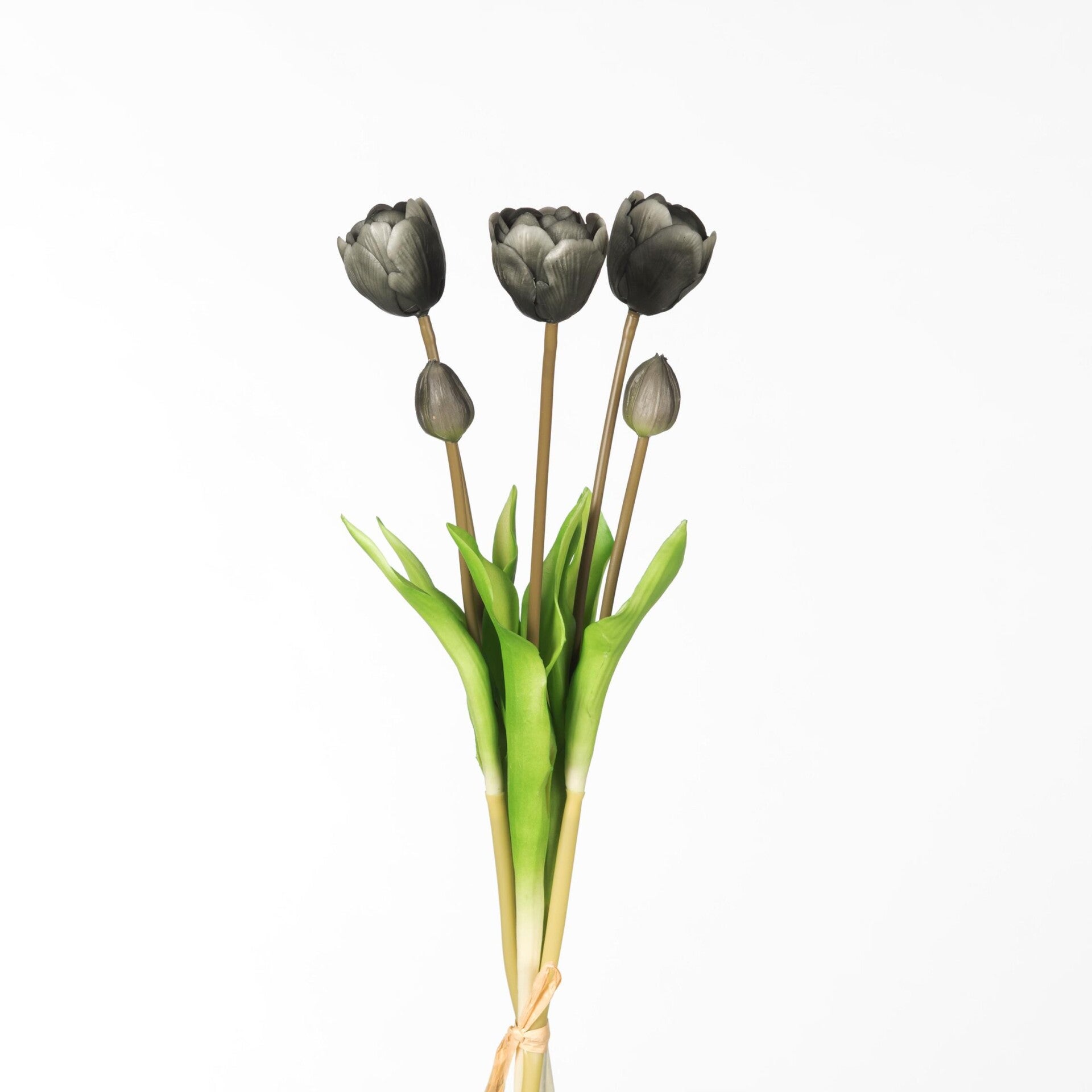 REAL TOUCH TULPEN| DUBBLE | 5 STUKS | BLACK