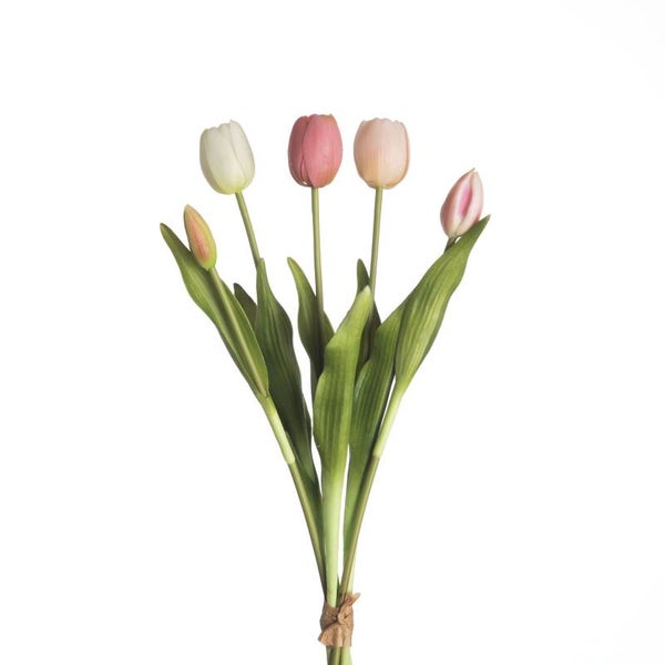 REAL TOUCH TULPEN | BUNDLE | 5 STUKS | 40 CM | MIX PINK