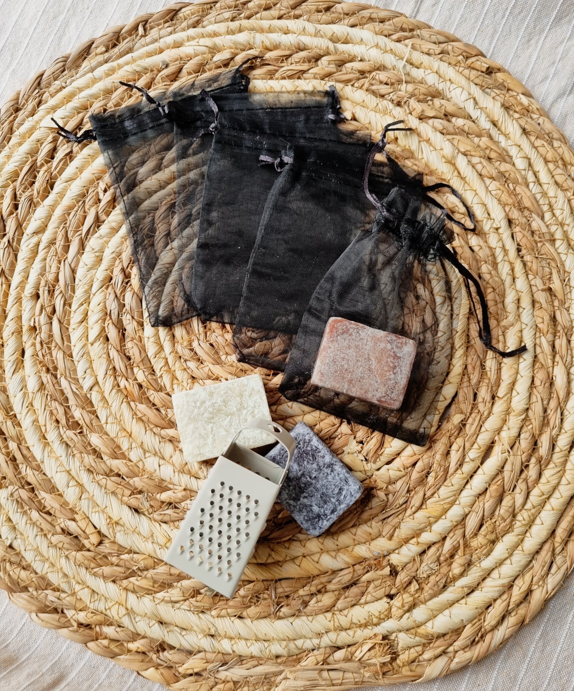 AMBERBLOKJES | ORGANZA ZAKJES | BEWAARZAKJE