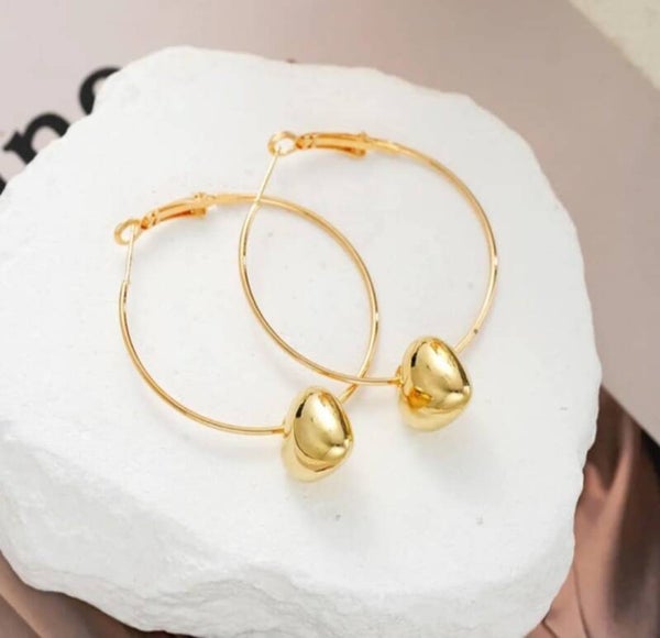 Boucles cœur élégant