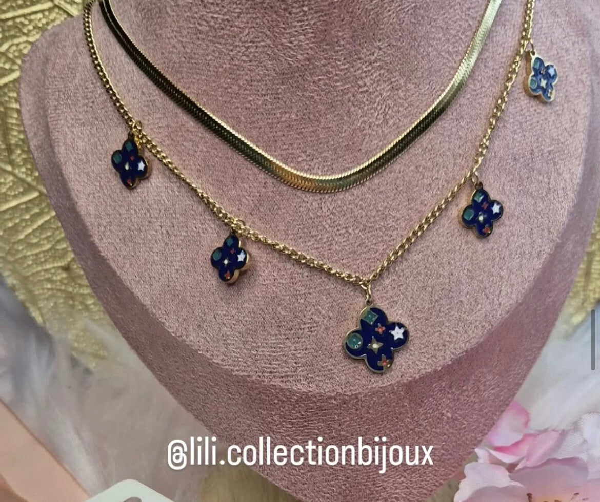 Collier trèfle à 4 feuilles