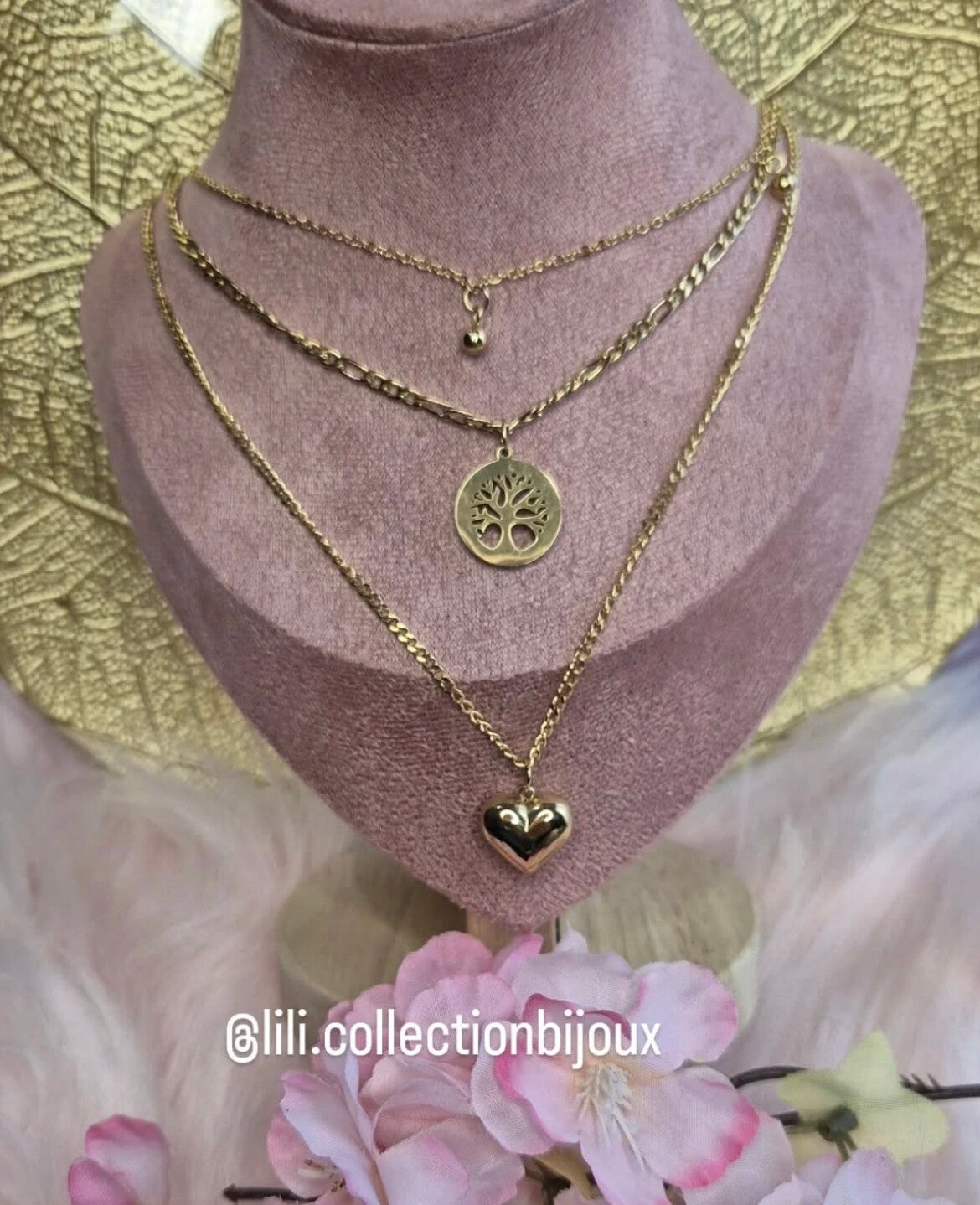 Collier arbre de vie multi-couches