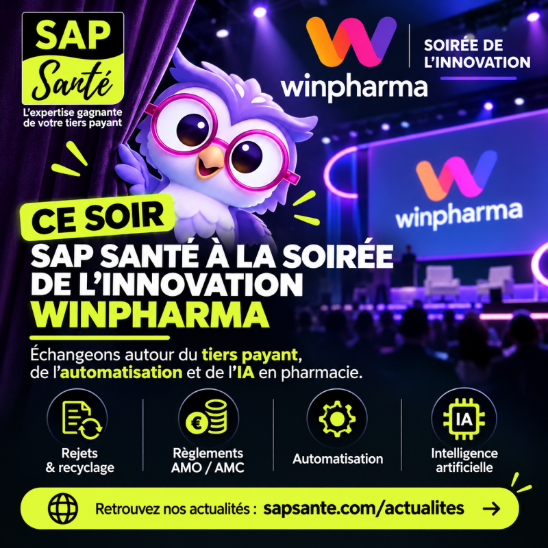 SAP Santé à la Soirée de l'innovation Winpharma : tiers payant, automatisation et intelligence artificielle en pharmacie