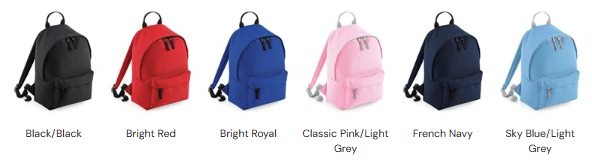 school back pack colours 