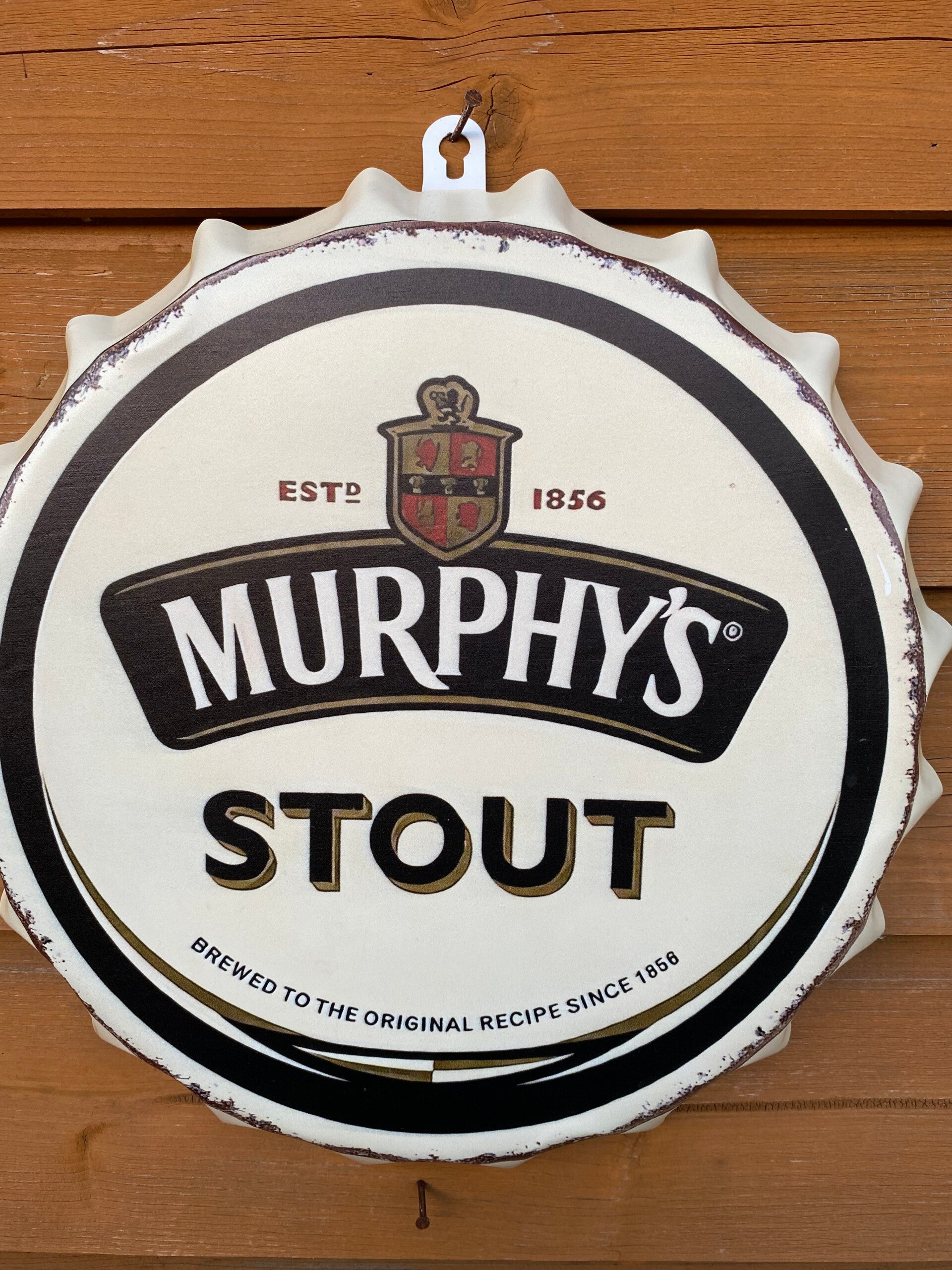 Murphy’s Irish stout metal wall cap