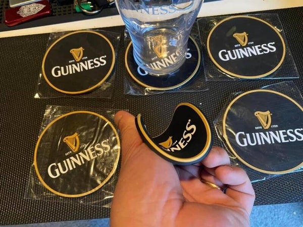 Guinness Rubber Beer Coasters 6 pack