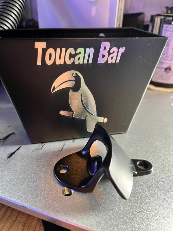 Bottle opener & catcher -engraved