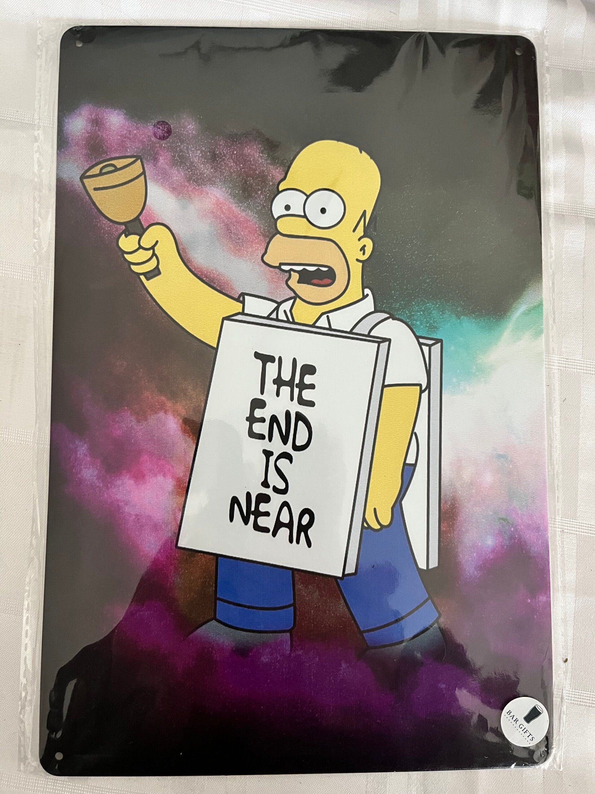 Simpsons metal wall sign 7 €50