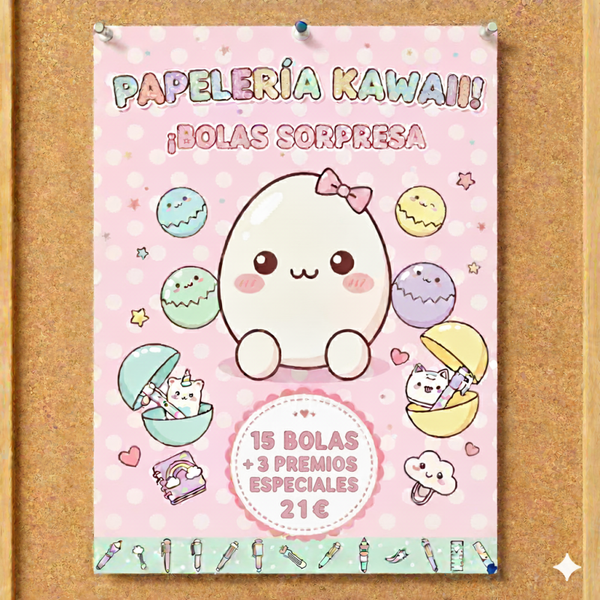 ¡Nuevas y listas para ti! ✨ 15 bolas mágicas más 3 premios especiales. Papelería kawaii Sanrio y Stitch