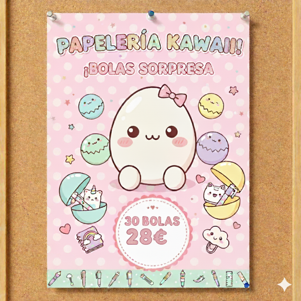¡Nuevas y listas para ti! ✨ 30 bolas sorpresa de papelería de Sanrio, Stitch y mucho mas.
