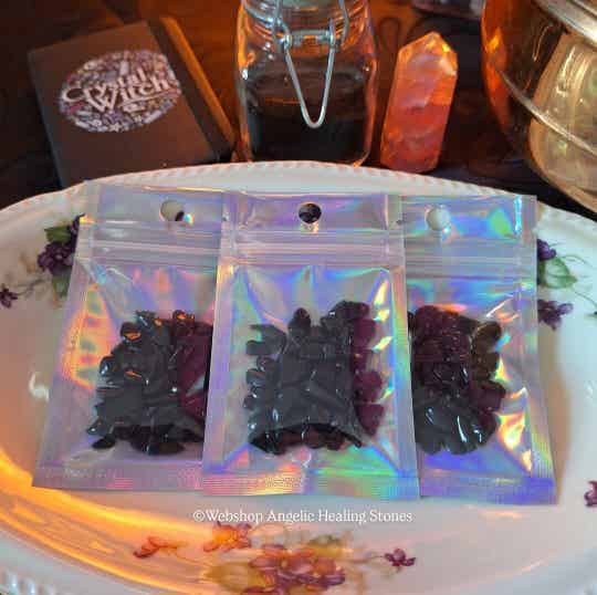 Regenboog Obsidiaan getrommeld