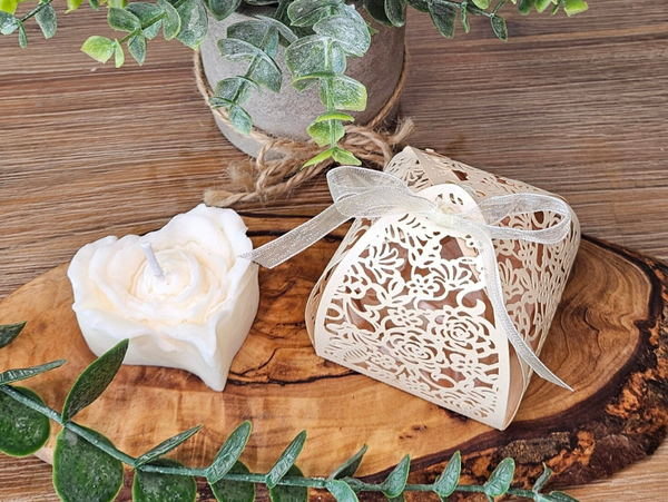 Personalized Candles - Rose Hearts