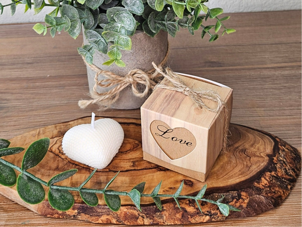Personalized Candles Hidden Heart