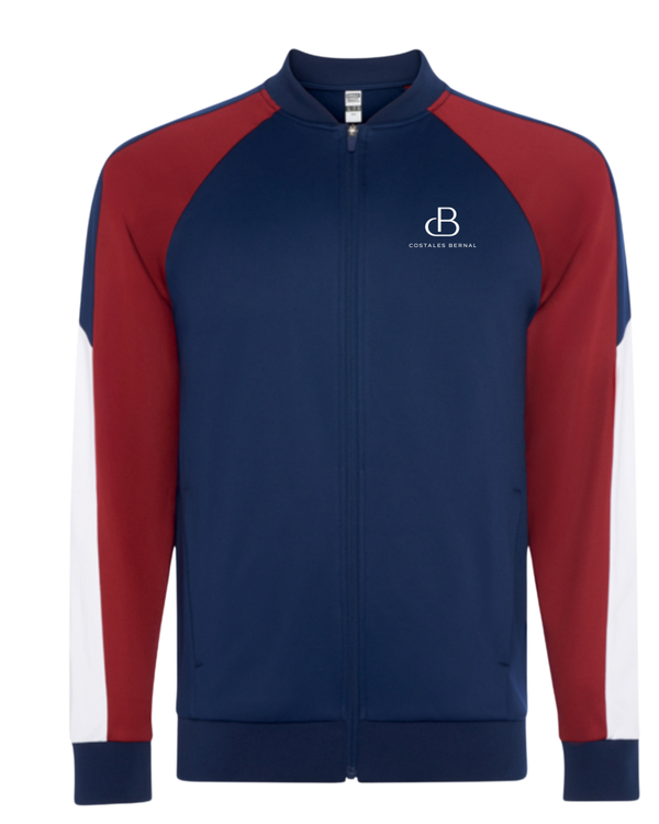 Sudadera tipo chándal tono rojo