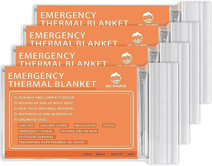 Emergency survival blanket for motorcycle travel and outdoor emergencies