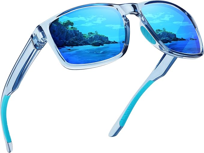 Polarized sports sunglasses for motorcycle riding, adventure travel and outdoor activities