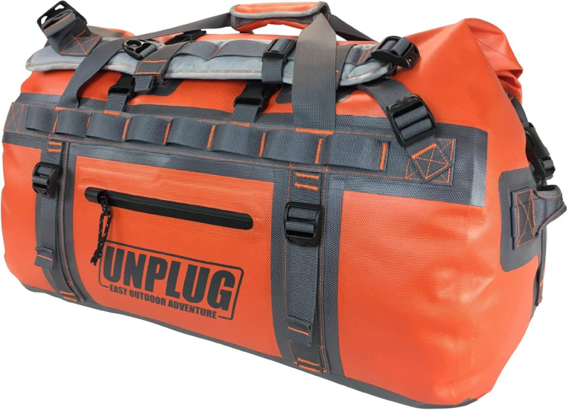 Adventure motorcycle waterproof duffel bag UNPLUG Ultimate Adventure 65L for long-distance ADV travel