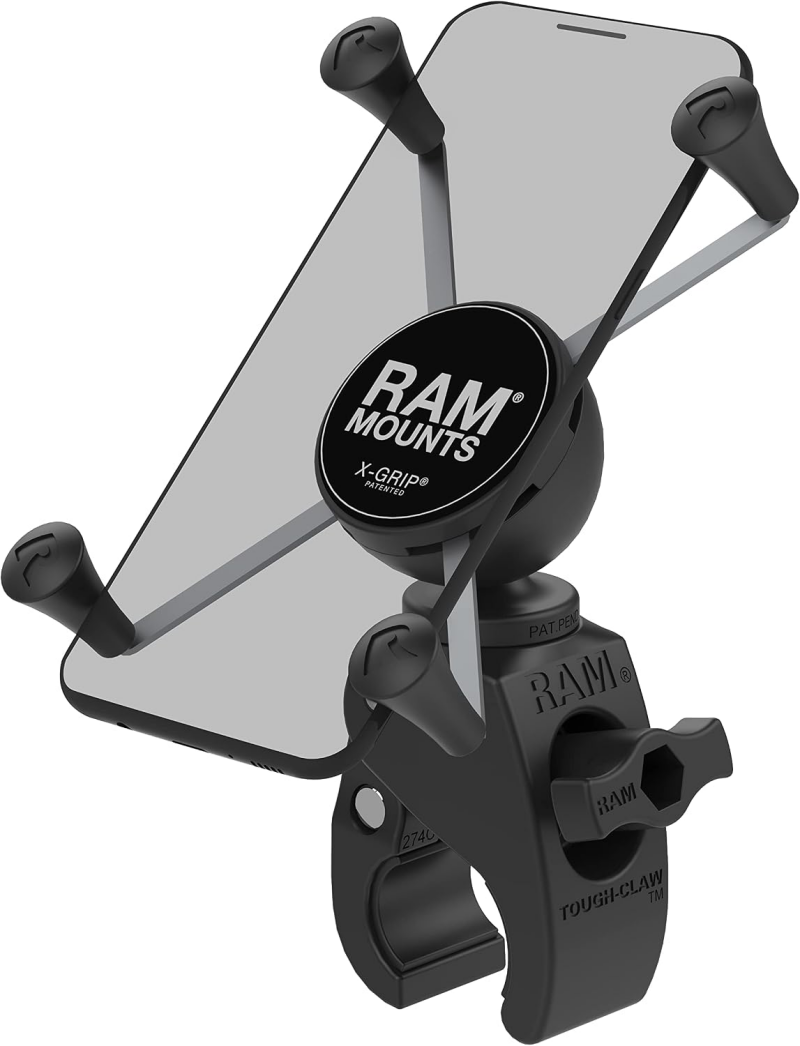 RAM Mounts X-Grip motorcycle phone holder for adventure motorcycles