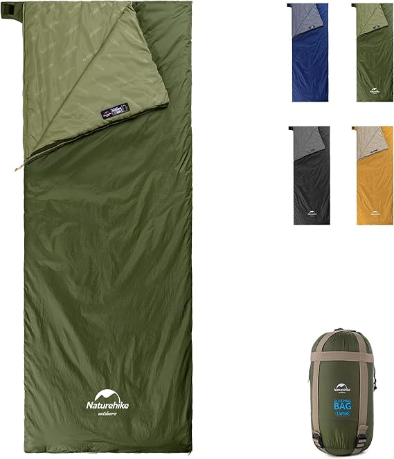 Naturehike ultralight 3-season sleeping bag for motorcycle camping and adventure travel