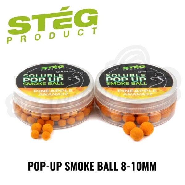 STEG PRODUCT SOLUBLE POP UP SMOKE BALL  8-10MM PINEAPPLE 20G