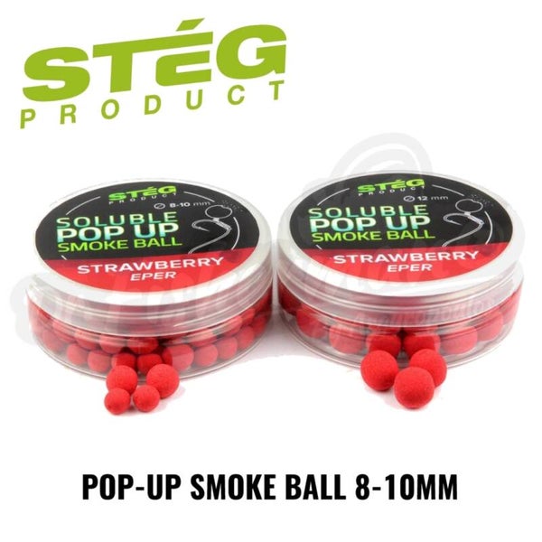 STEG PRODUCT SOLUBLE POP UP SMOKE BALL  8-10MM STRAWBERRY 20G