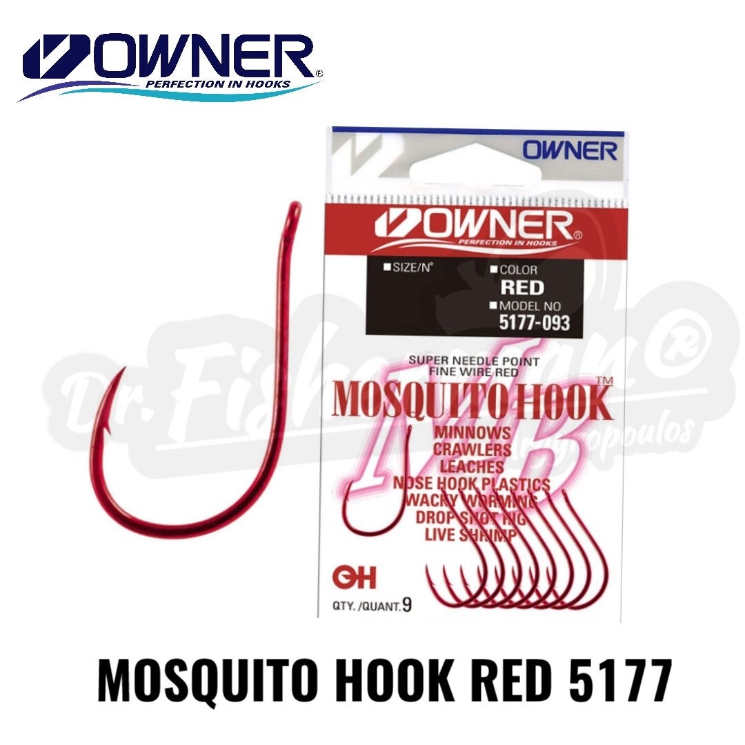 OWNER MOSQUITO HOOK RED 5177