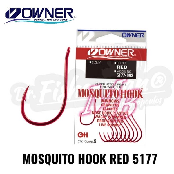 OWNER MOSQUITO HOOK RED 5177