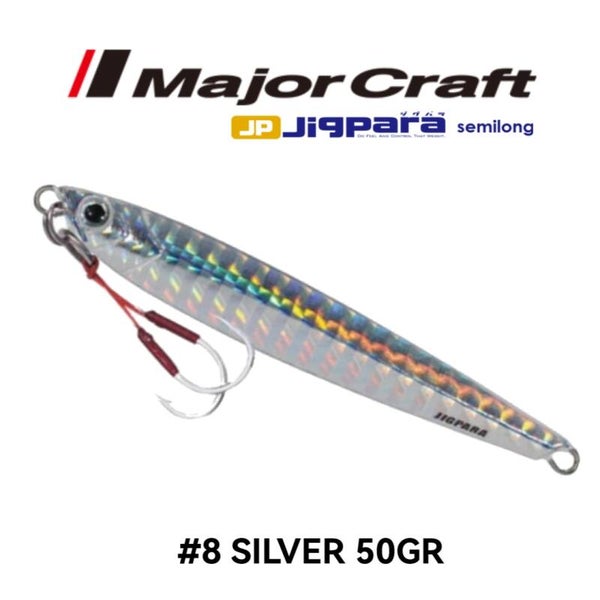 MAJORCRAFT JIGPARA SEMI LONG 50G #8 SILVER