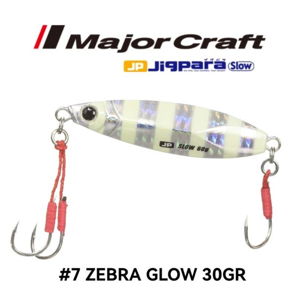 MAJORCRAFT JIGPARA SLOW 30G #7 ZEBRA GLOW
