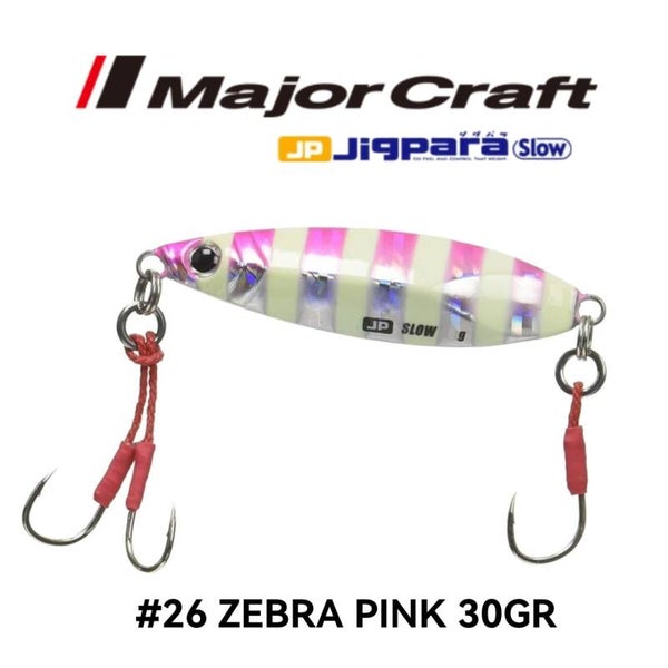 MAJORCRAFT JIGPARA SLOW 30G #26 ZEBRA PINK