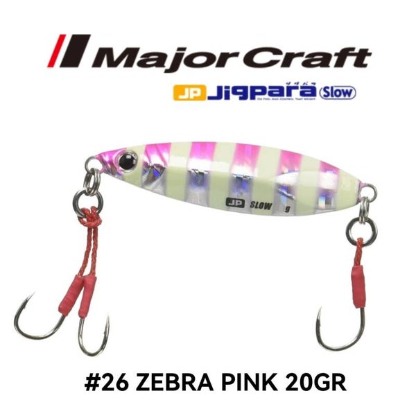 MAJORCRAFT JIGPARA SLOW 20G #26 ZEBRA PINK