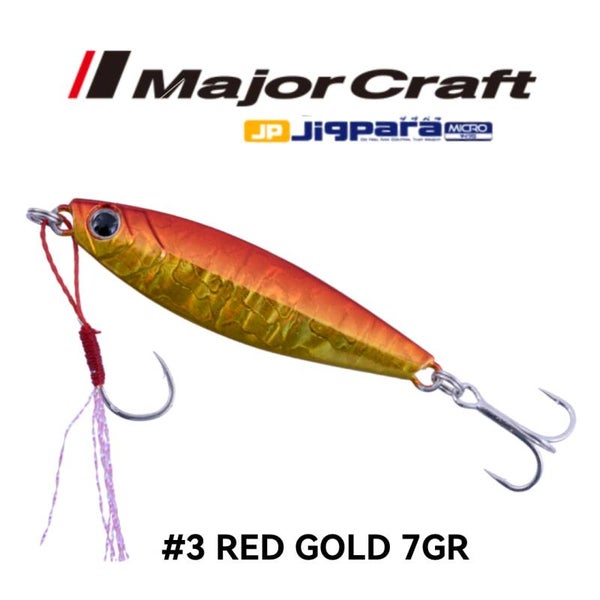MAJORCRAFT JIGPARA SLOW 7GR #3 RED GOLD