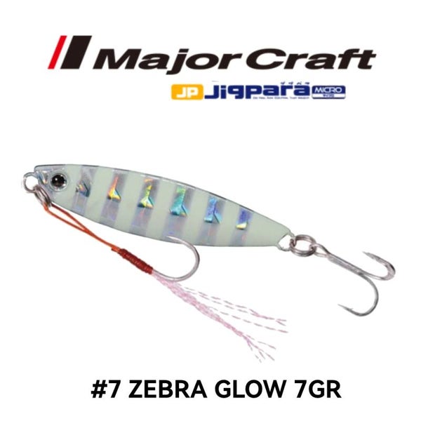 MAJORCRAFT JIGPARA SLOW 7GR #7 ZEBRA GLOW