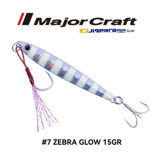MAJORCRAFT JIGPARA MICRO SLIM 15GR #7 ZEBRA GLOW