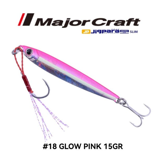 MAJORCRAFT JIGPARA MICRO SLIM 15GR #18 GLOW PINK