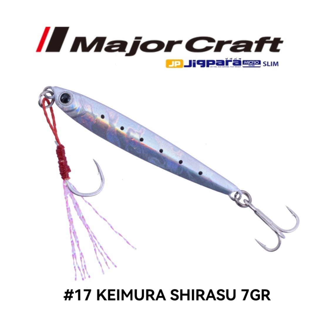 MAJORCRAFT JIGPARA MICRO SLIM 7GR #17 KEIMURA SHIRASU