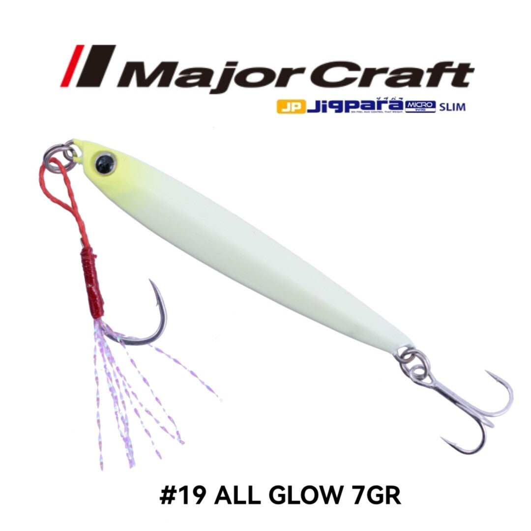 MAJORCRAFT JIGPARA MICRO SLIM 7GR #19 ALL GLOW