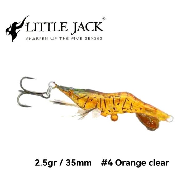 Little Jack Hanebix Custom II Shrimp 35mm-2.5g #4 Orange Clear