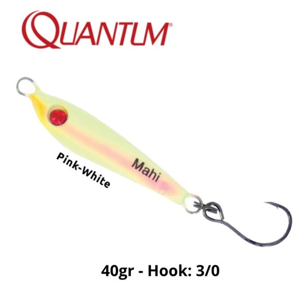 QUANTUM SEA MAHI JIG 40GR #3/0 PINK WHITE