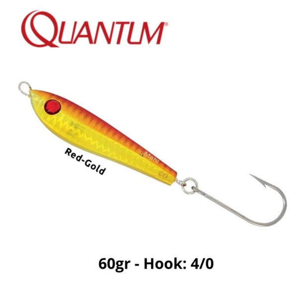 QUANTUM SEA MAHI JIG 60GR 4/0 RED GOLD
