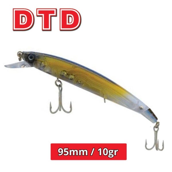 DTD MINI BARRACUDA FLOATING 95MM 10GR TRANSPARENT NATURAL SMELT
