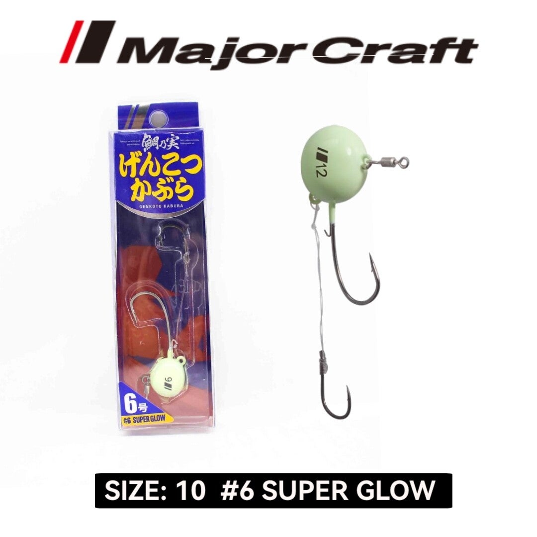 MAJORCRAFT GENKOTSU TENYA JIG 10 40GR  #6 SUPER GLOW