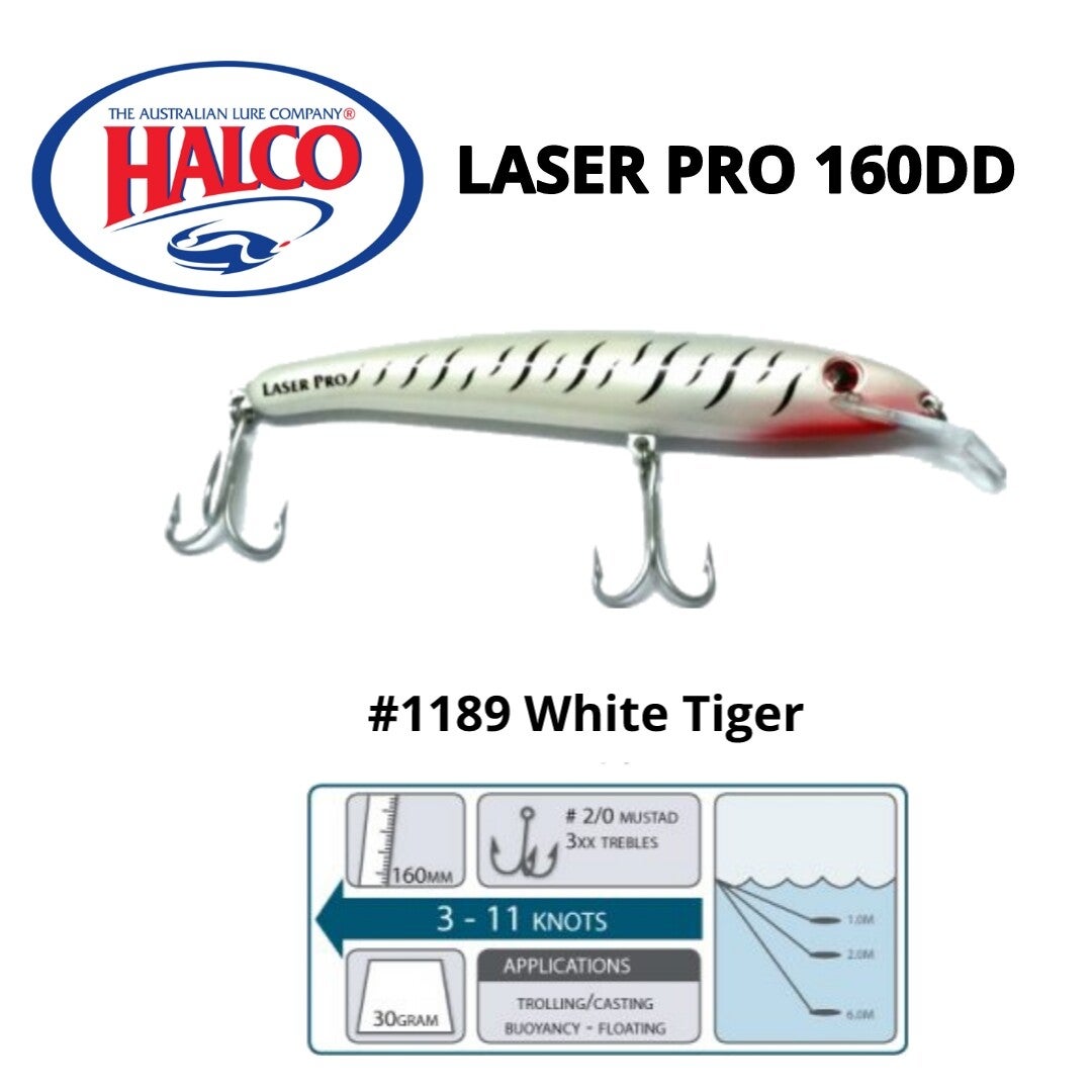 HALCO LASER PRO 160DD #1189 WHITE TIGER
