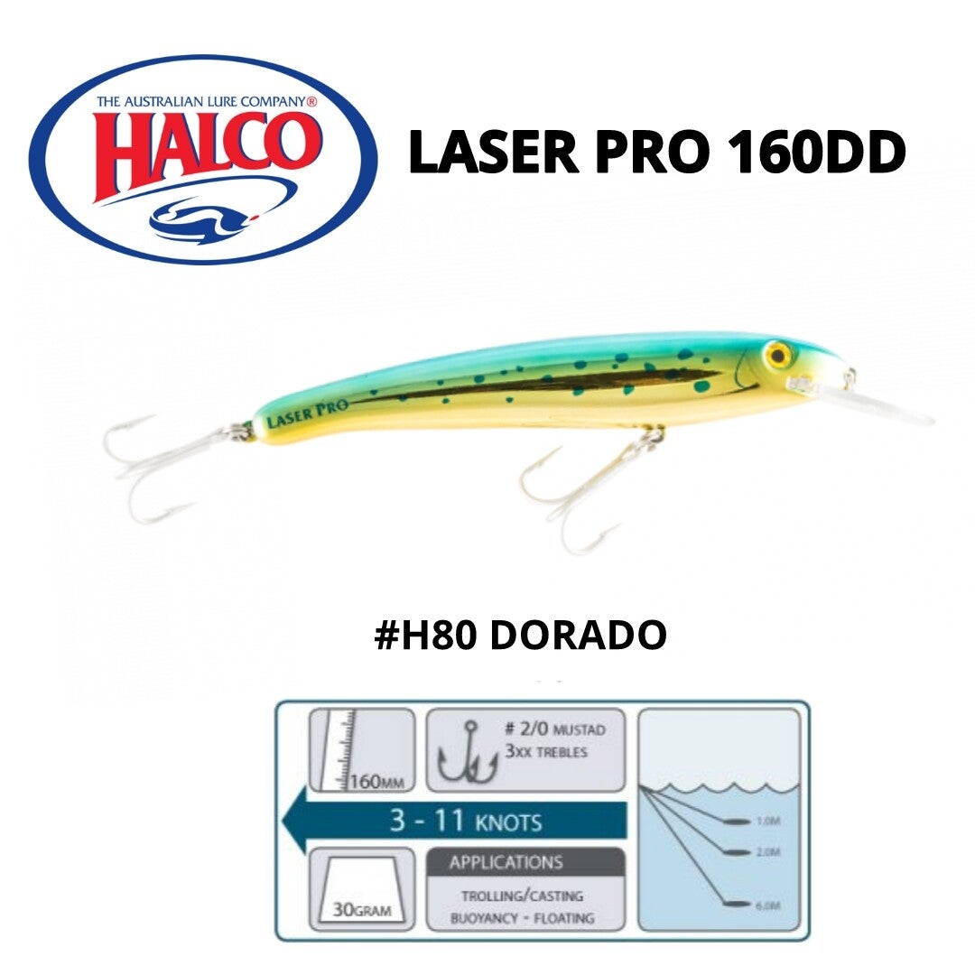 HALCO LASER PRO 160DD #H80 DORADO
