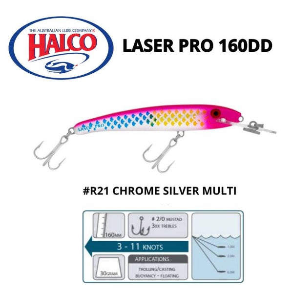 HALCO LASER PRO 160DD #R21 CHROME SILVER MULTI