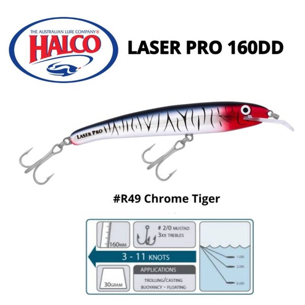 HALCO LASER PRO 160DD #R49 CHROME TIGER