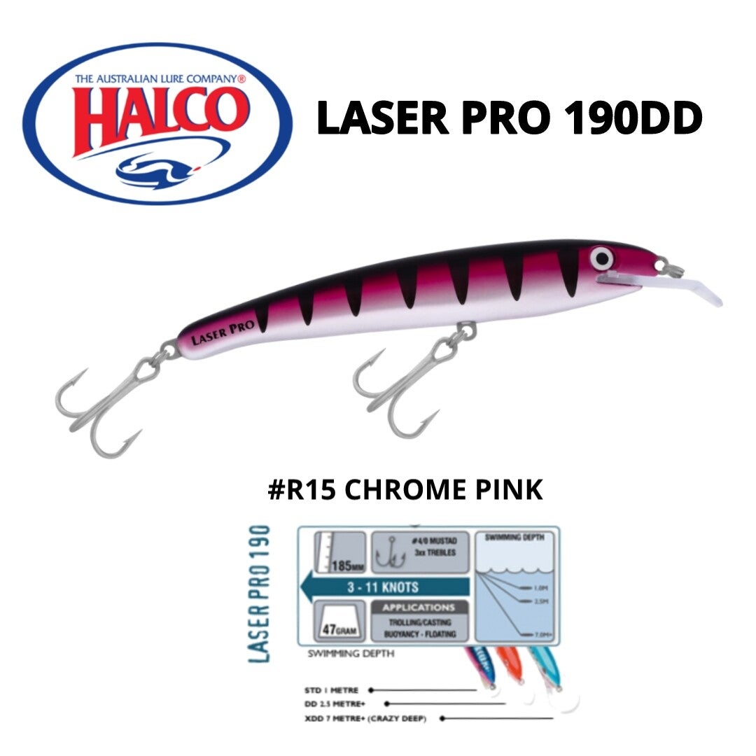 HALCO LASER PRO 190DD #R15 CHROME PINK