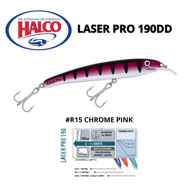 HALCO LASER PRO 190DD #R15 CHROME PINK