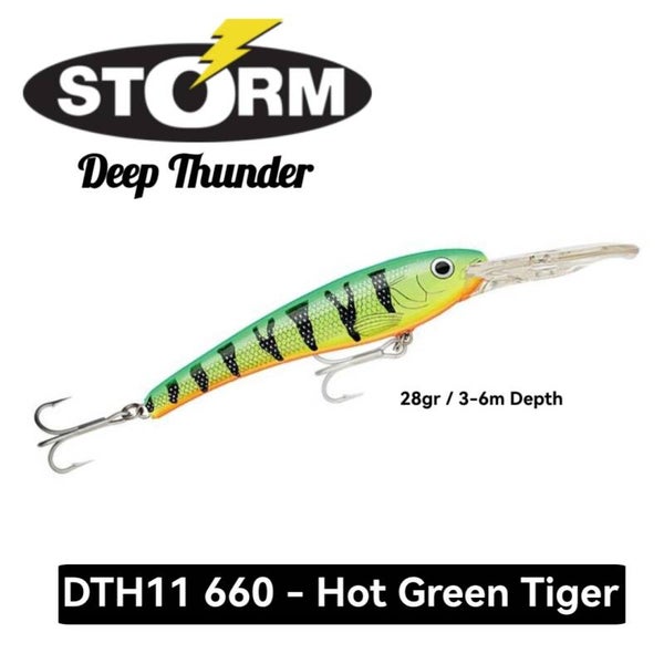 STORM DEEP THUNDER 11CM #660 HOT GREEN TIGER